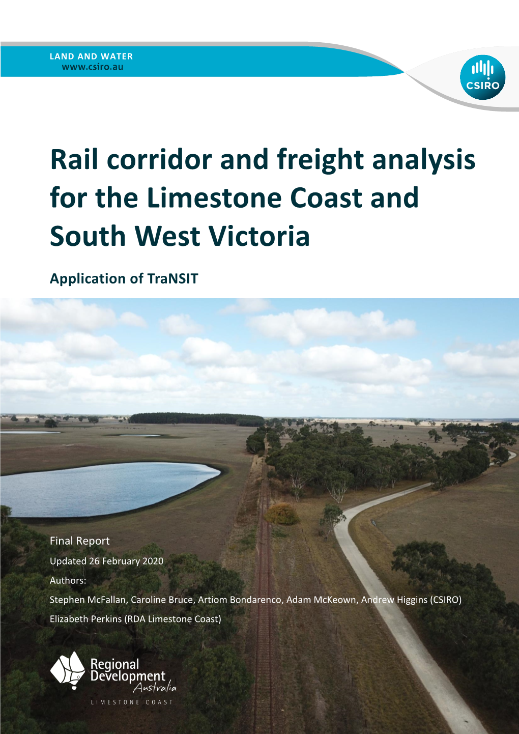 Rail Corridor and Freight Analysis for the Limestone Coast and South West Victoria