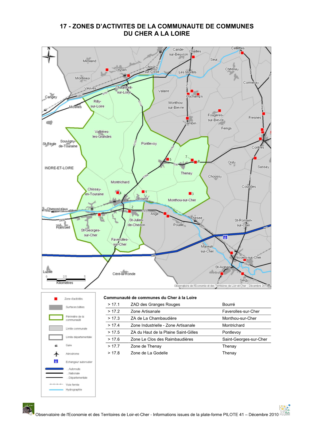 17 - Zones D’Activites De La Communaute De Communes