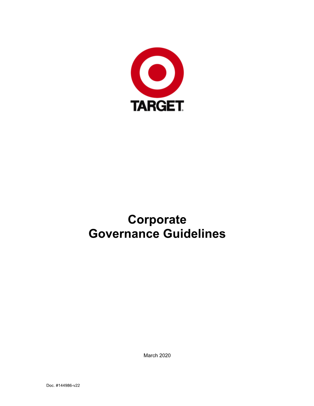 Corporate Governance Guidelines