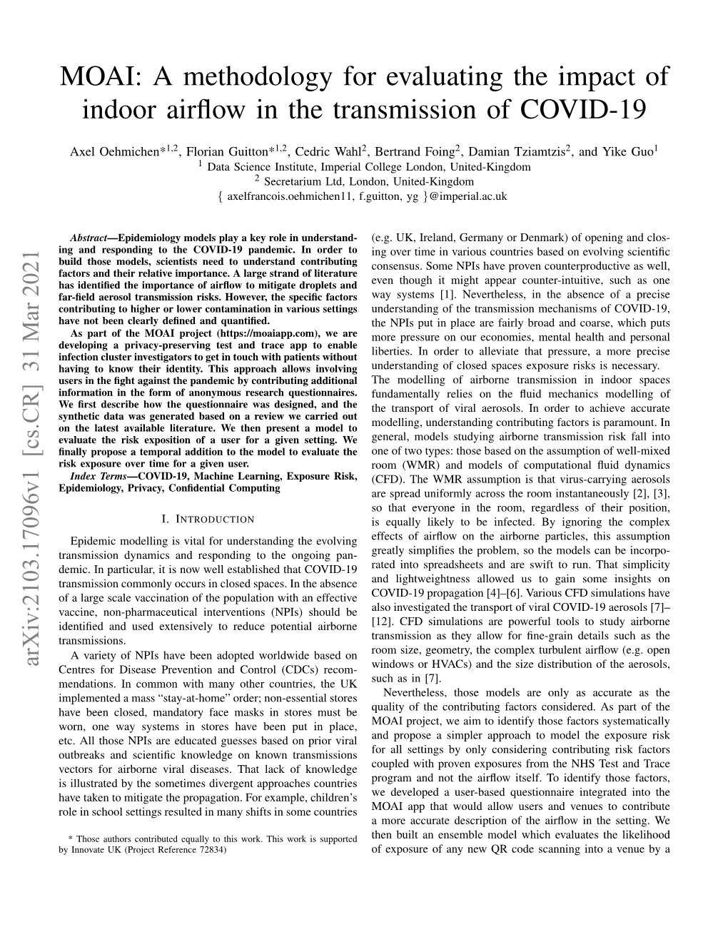 MOAI: a Methodology for Evaluating the Impact of Indoor Airflow in The