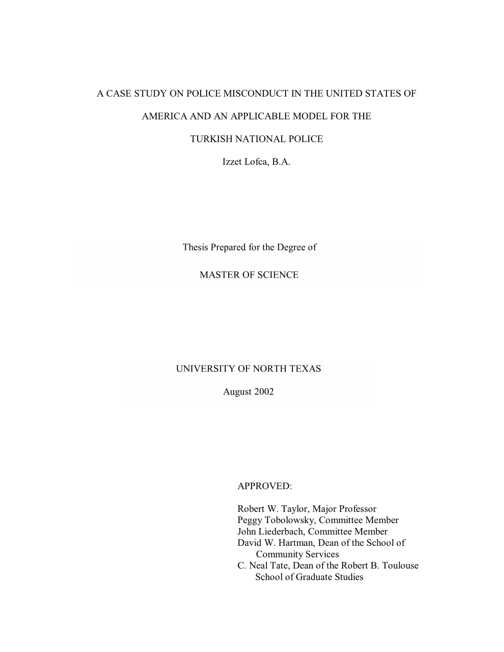 A Case Study on Police Misconduct in the United States Of