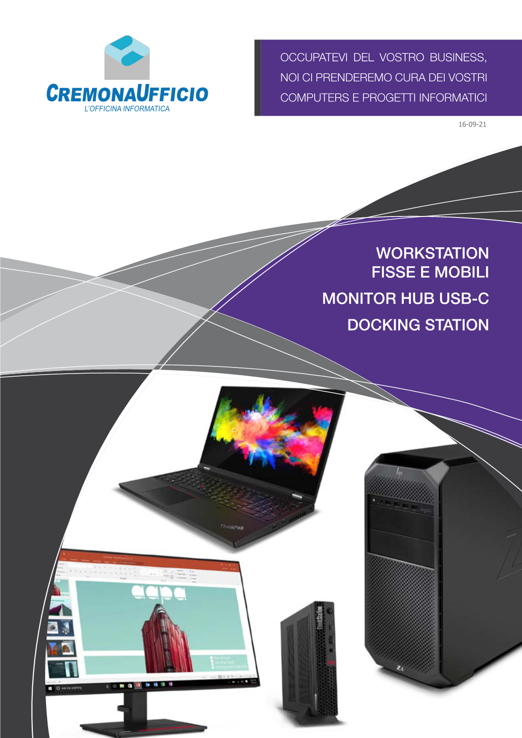 Workstation Fisse E Mobili Monitor Hub Usb-C Docking