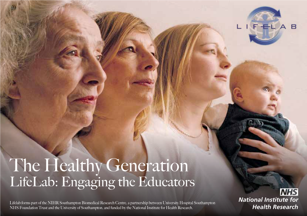 The Healthy Generation Lifelab: Engaging the Educators