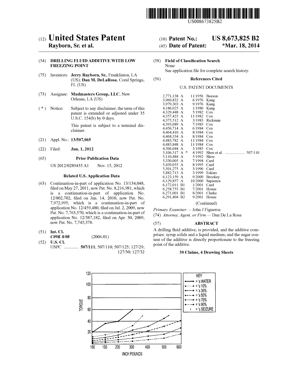 (12) United States Patent (10) Patent N0.2 US 8,673,825 B2 Rayborn, Sr