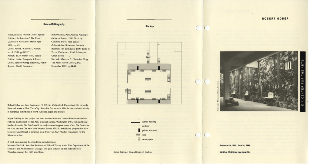 Exhibition Brochure, Robert Gober.Pdf