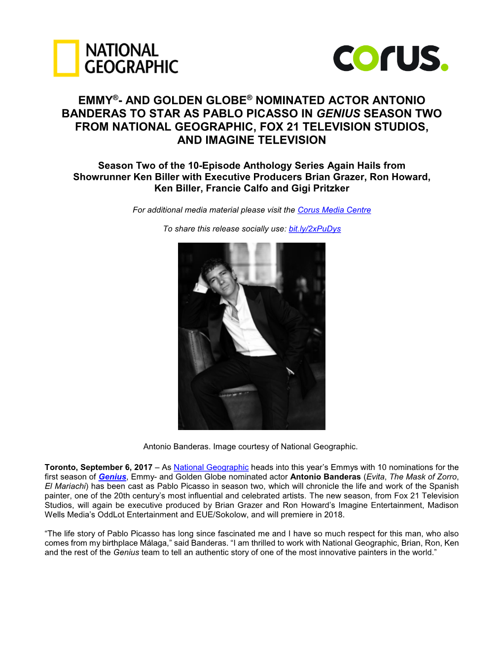 Emmy®- and Golden Globe® Nominated Actor Antonio