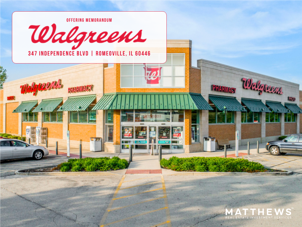 Walgreens, 347 Independence Blvd, Romeoville, IL 60446