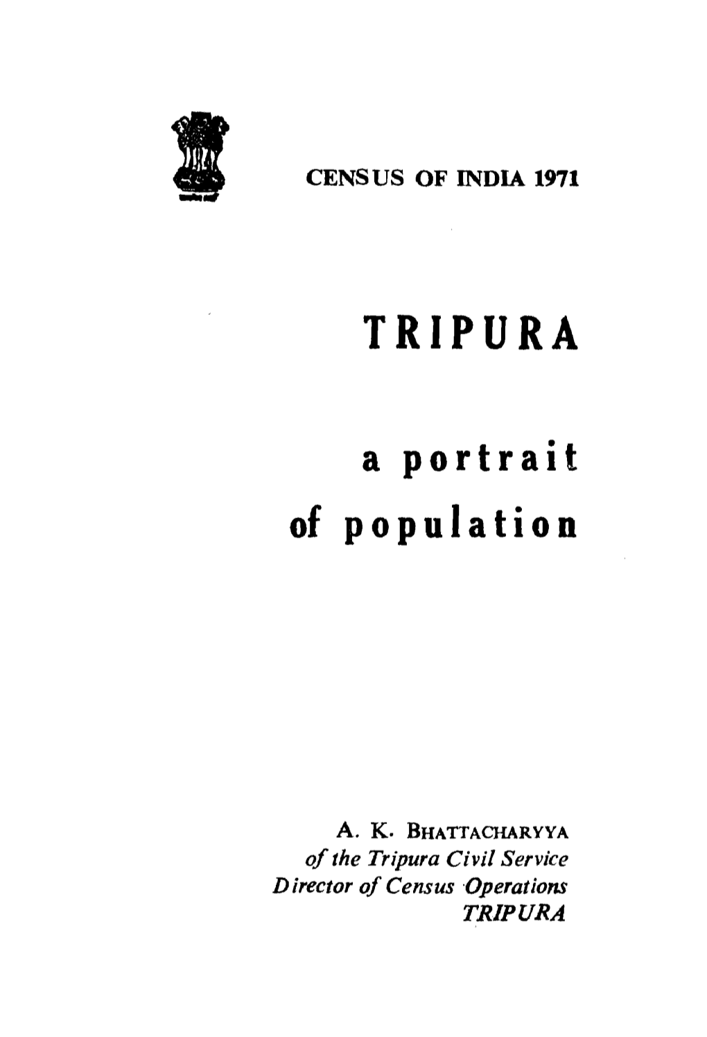 Portrait of Population, Tripura
