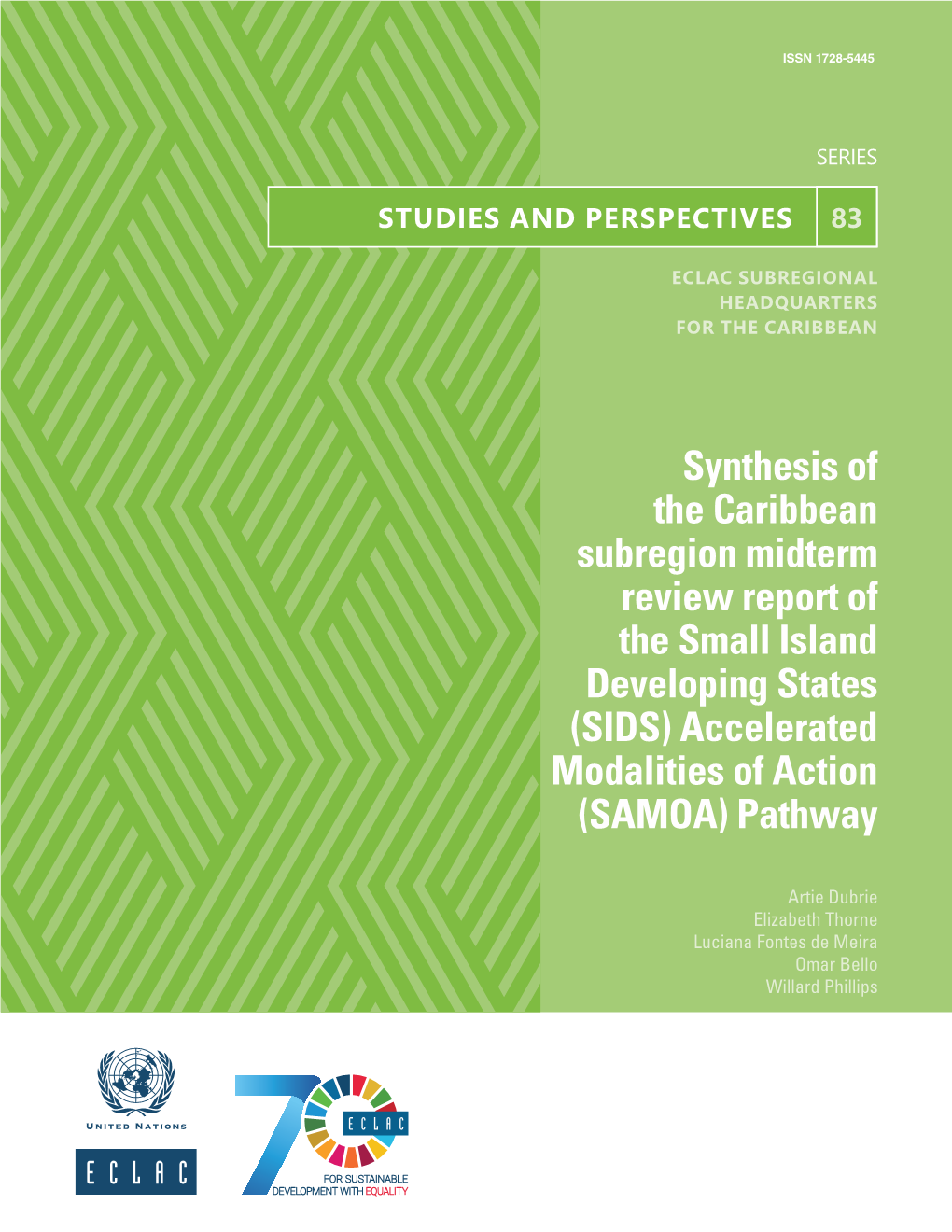 Synthesis of the Caribbean Subregion Midterm Review Report of the Small Island Developing States (SIDS) Accelerated Modalities of Action (SAMOA) Pathway