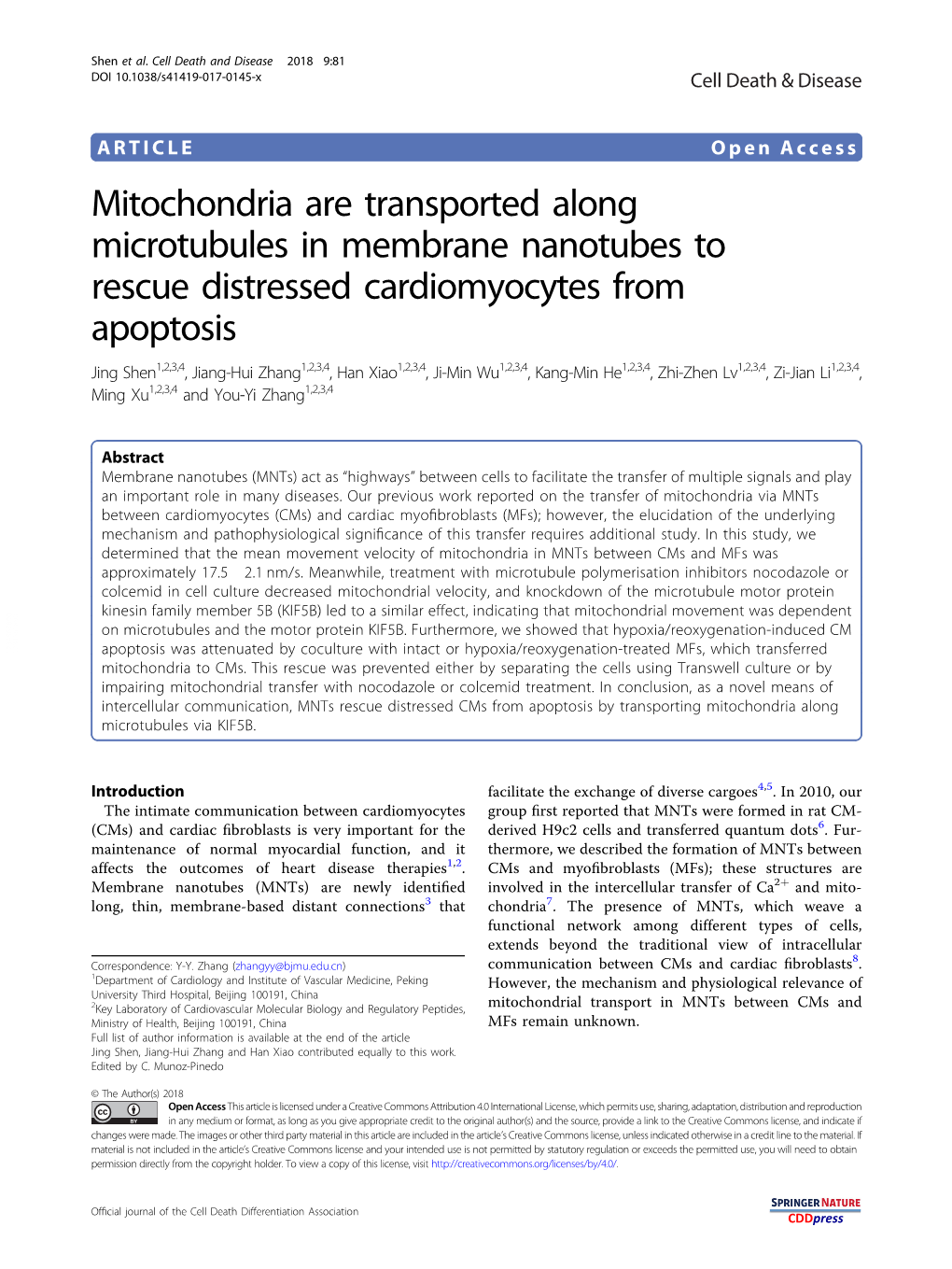 Mitochondria Are Transported Along Microtubules in Membrane