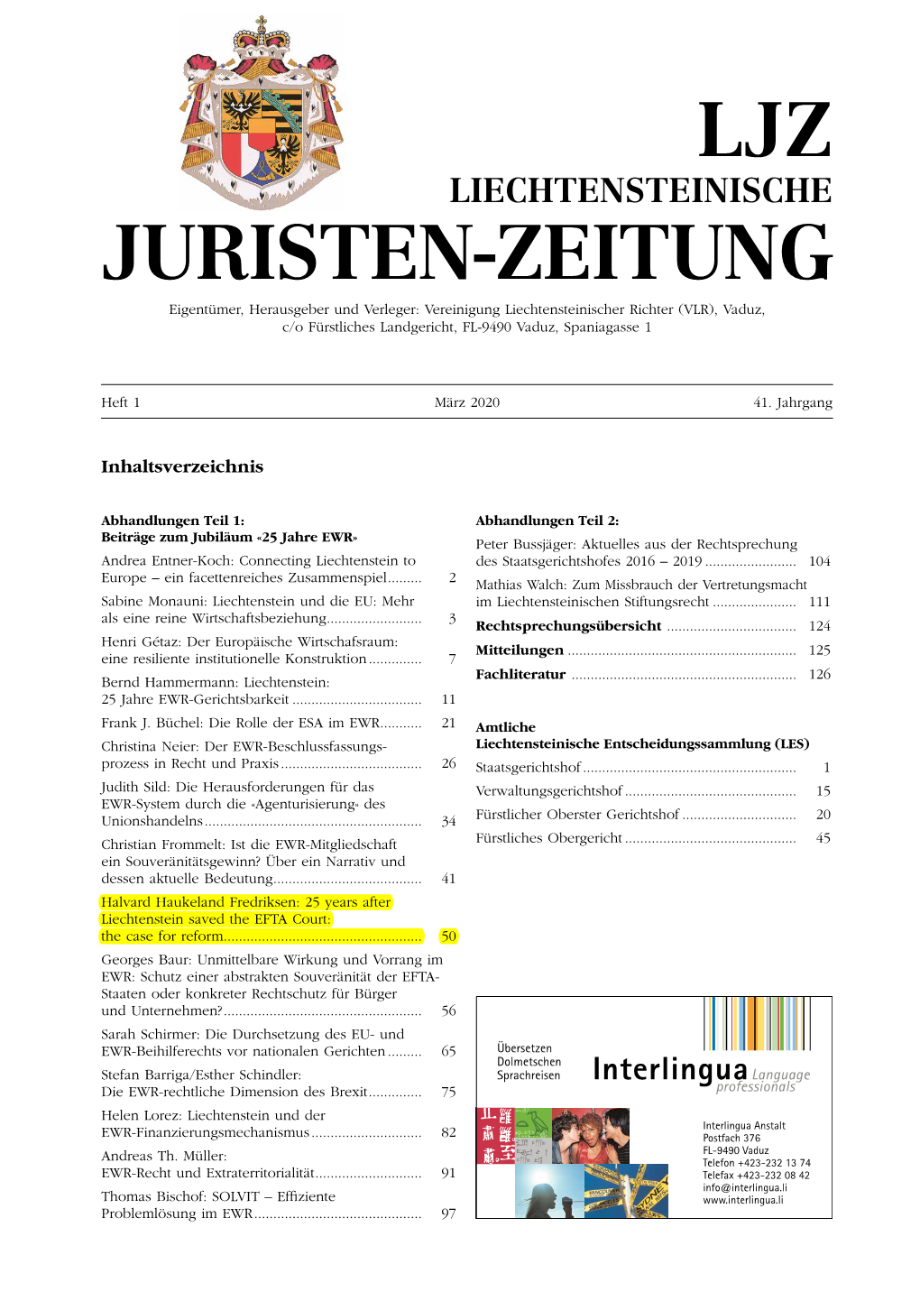 Ljz Juristen-Zeitung