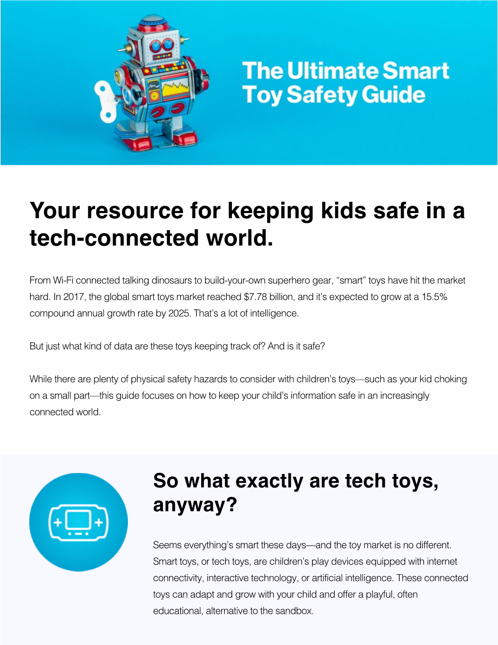 Tech Toys Safety Guide