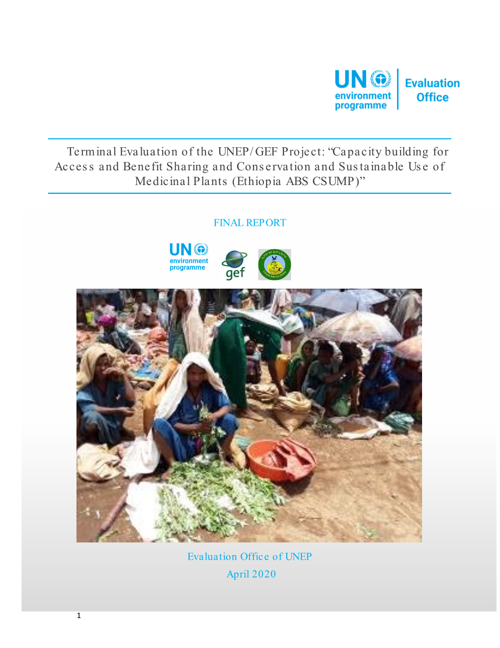 Terminal Evaluation of the UNEP/GEF Project: “Capacity Building For