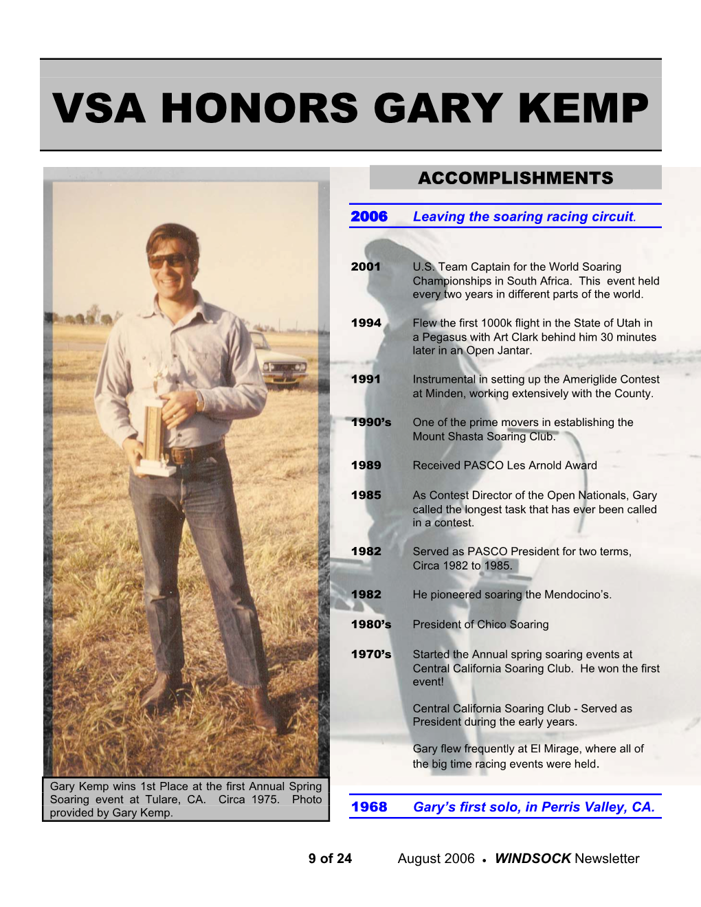 Vsa Honors Gary Kemp