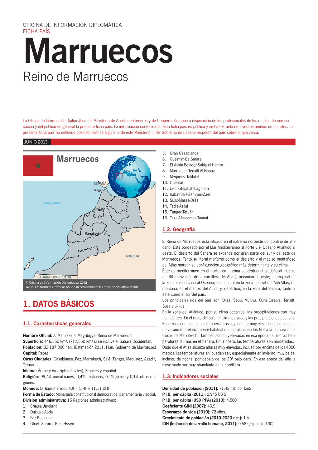 Marruecos Reino De Marruecos