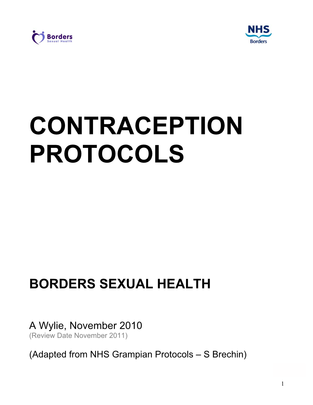 Contraception Protocols