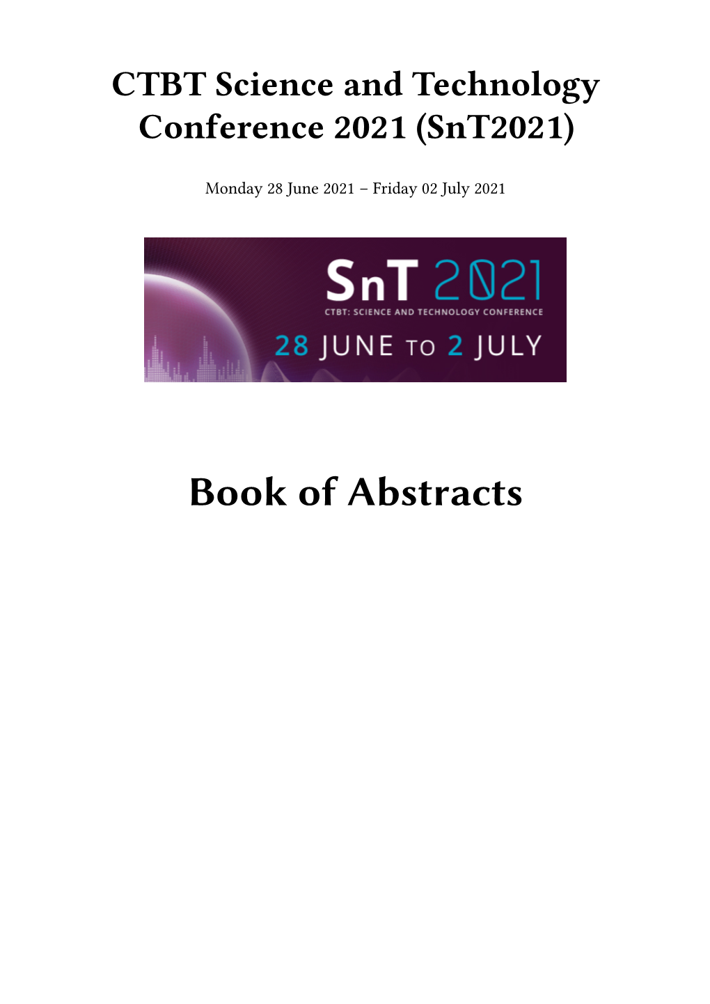 Book of Abstracts