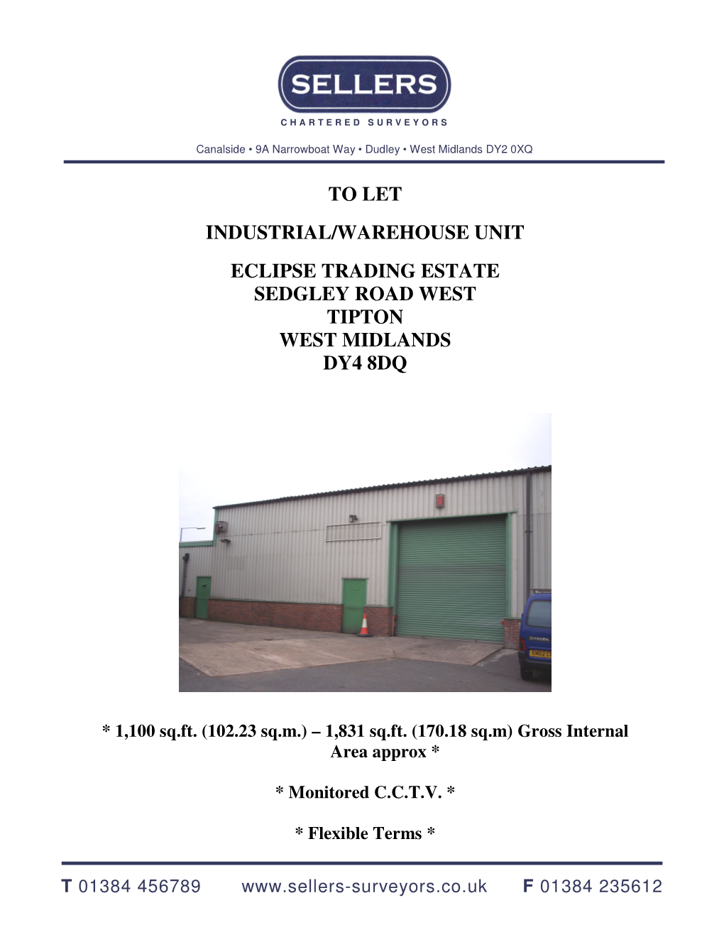 To Let Industrial/Warehouse Unit Eclipse Trading Estate Sedgley Road West