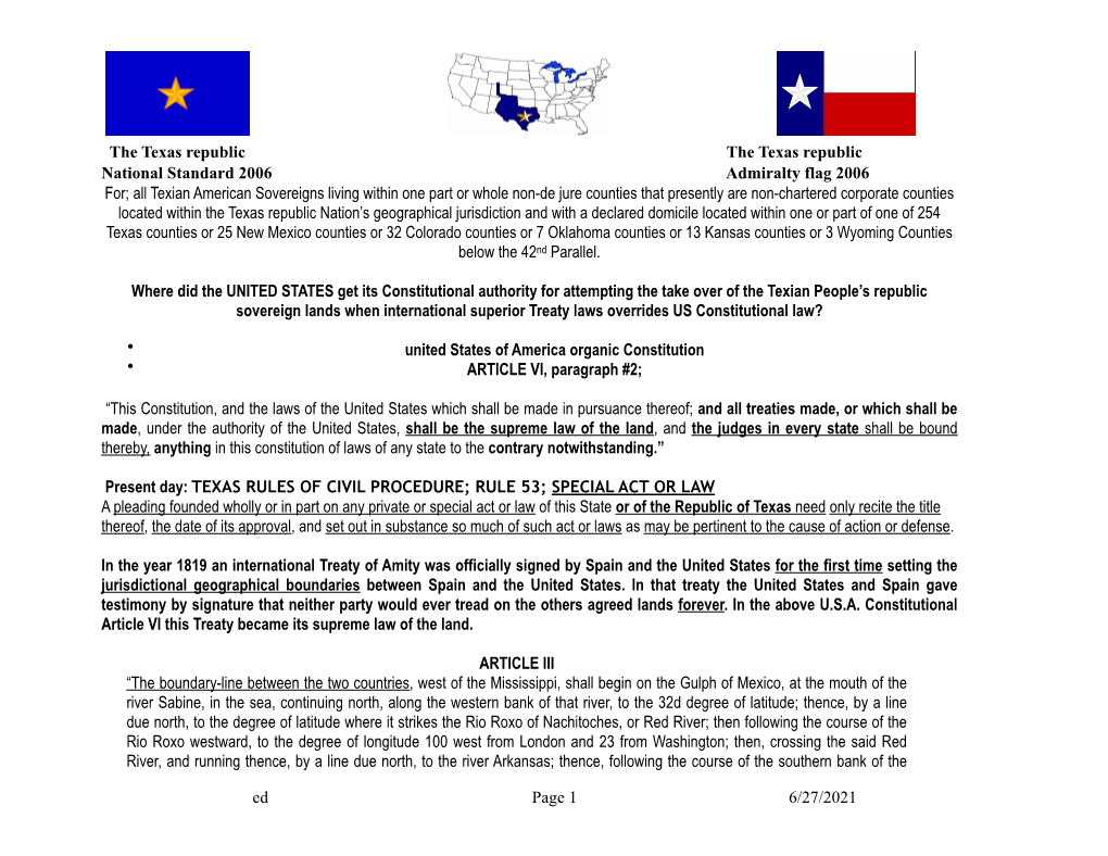 Rt Proof Republic of Texas NOT Annexed EB 12-02-07