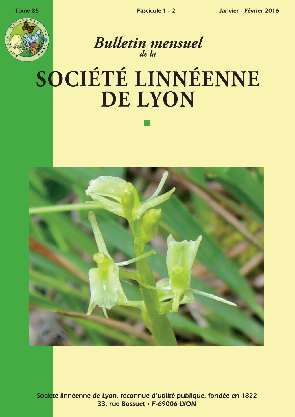 Société Linnéenne De Lyon Éenne N