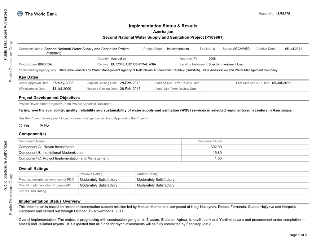 World Bank Document