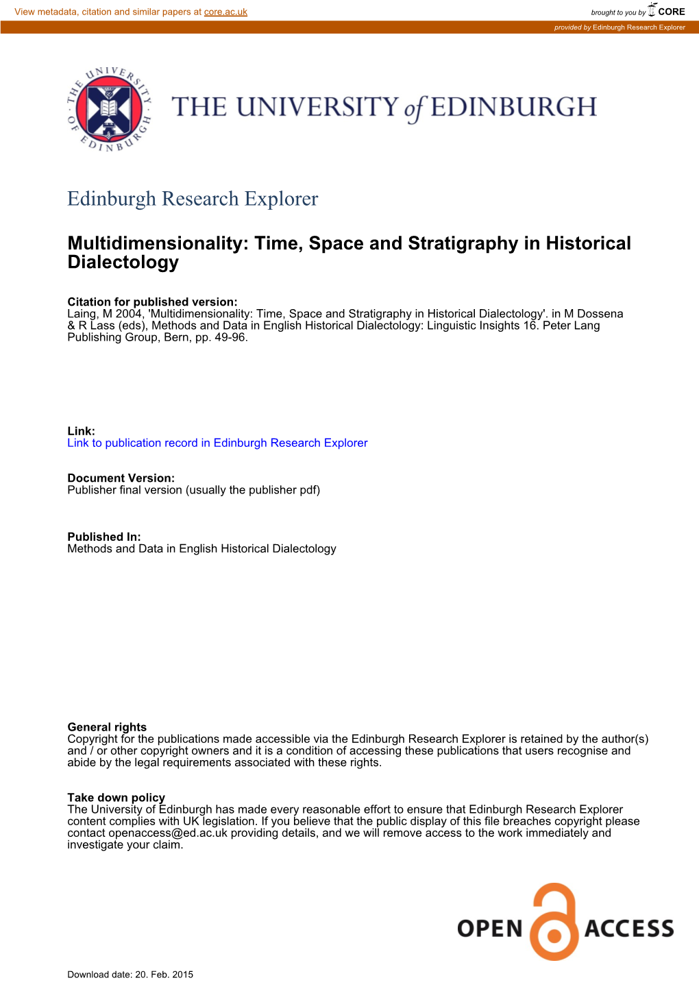 Edinburgh Research Explorer