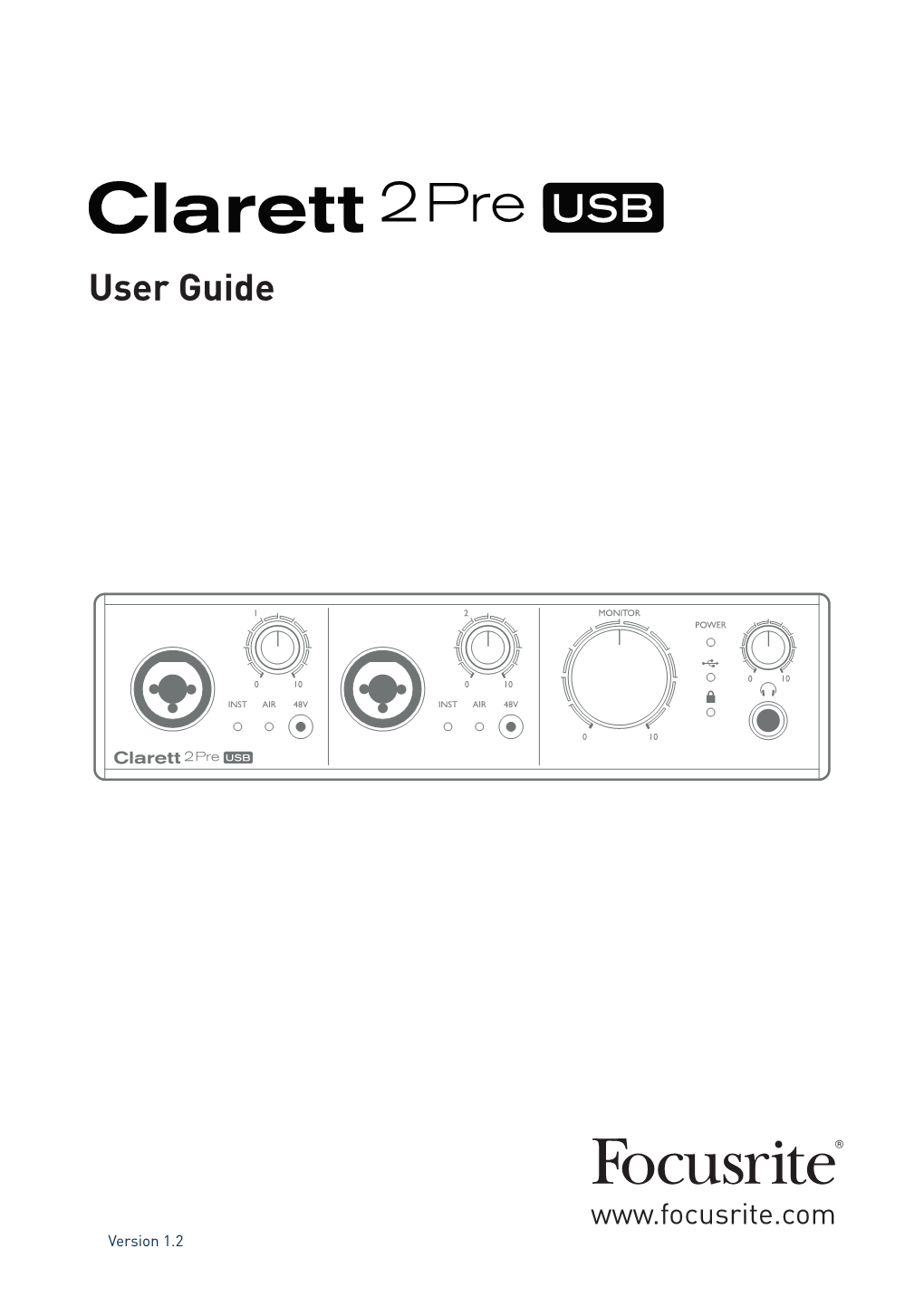 Clarett 2Pre Usb Technical Specifications