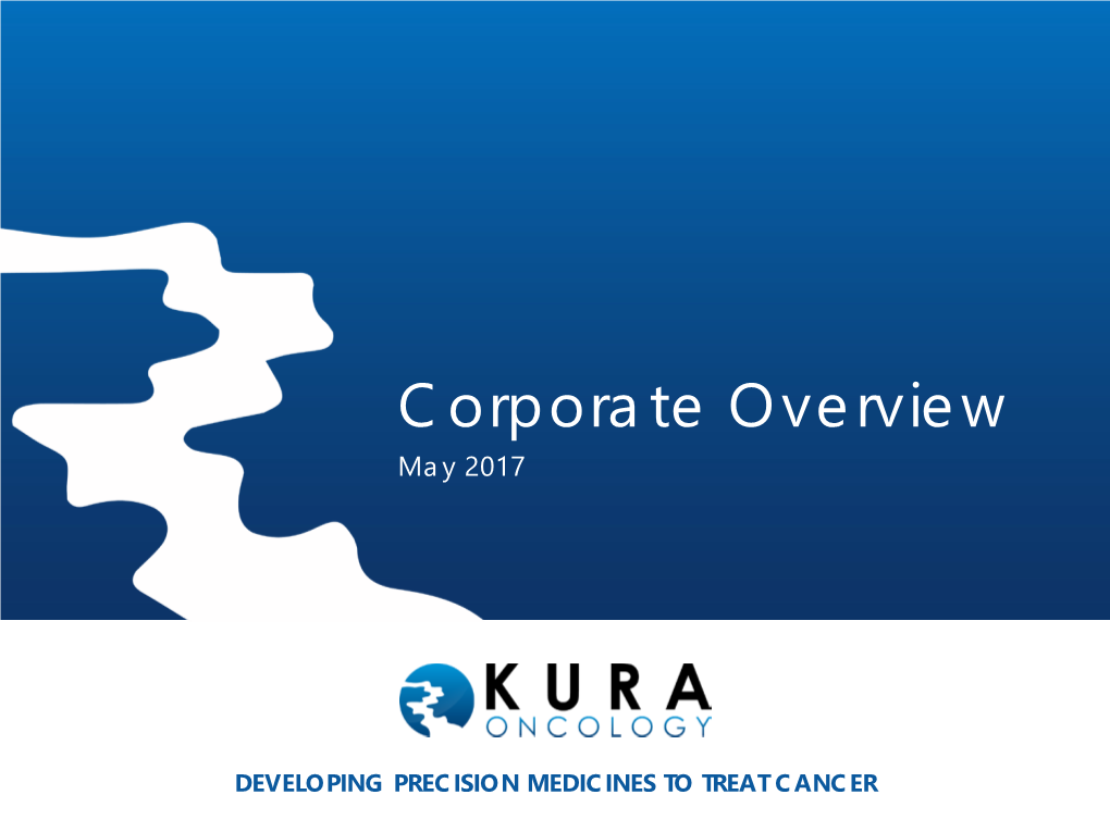 Corporate Overview May 2017