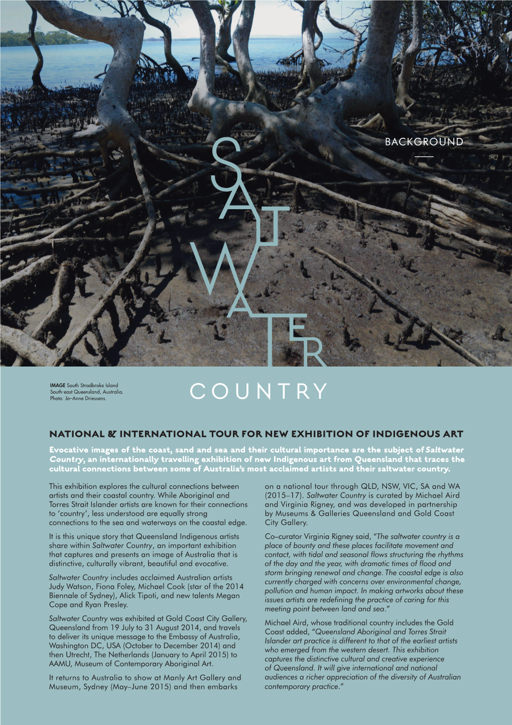 Saltwater Country Background Flyer