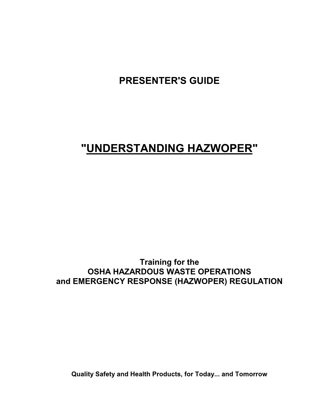 "Understanding Hazwoper"