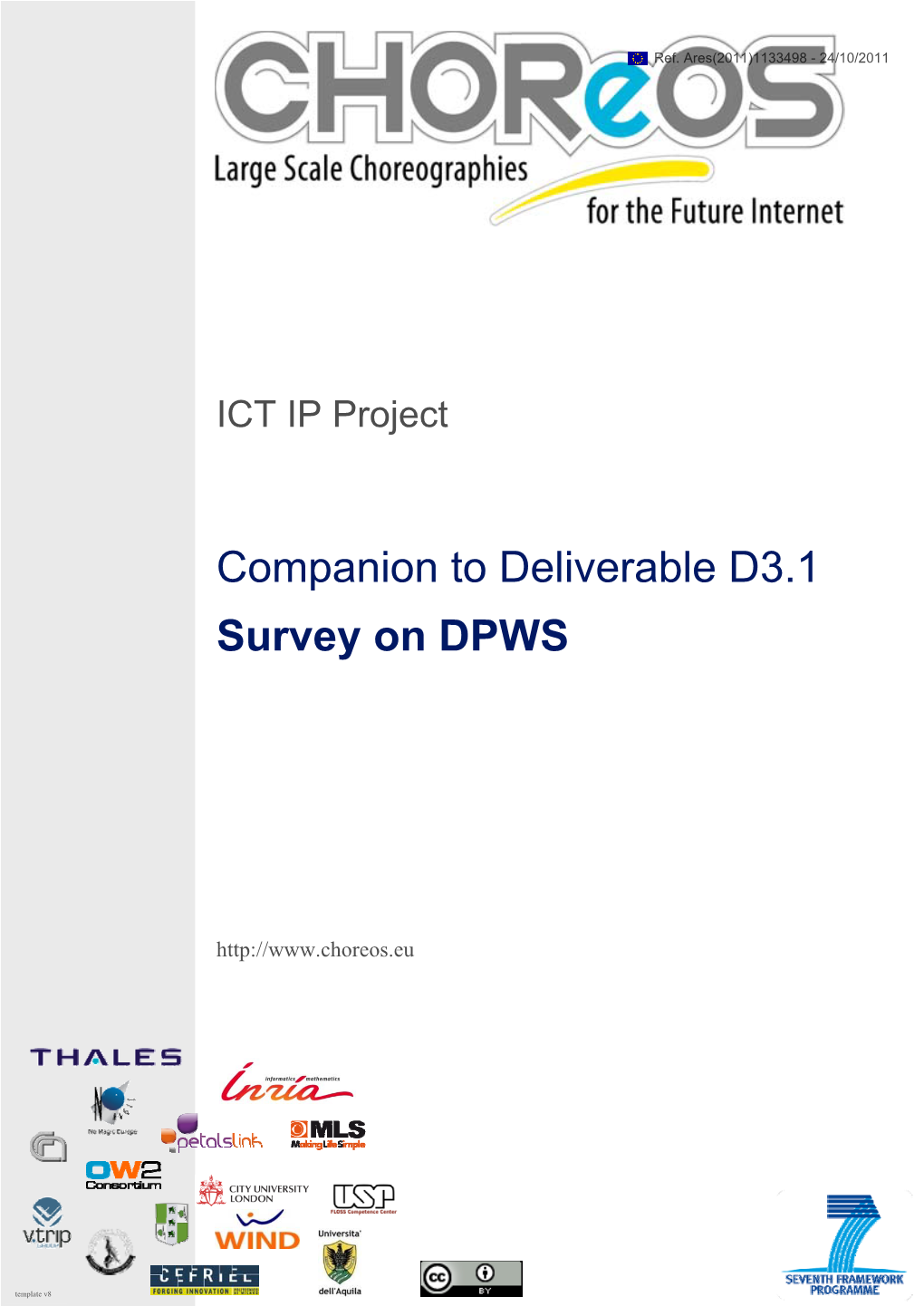 Companion to Deliverable D3.1 Survey on DPWS