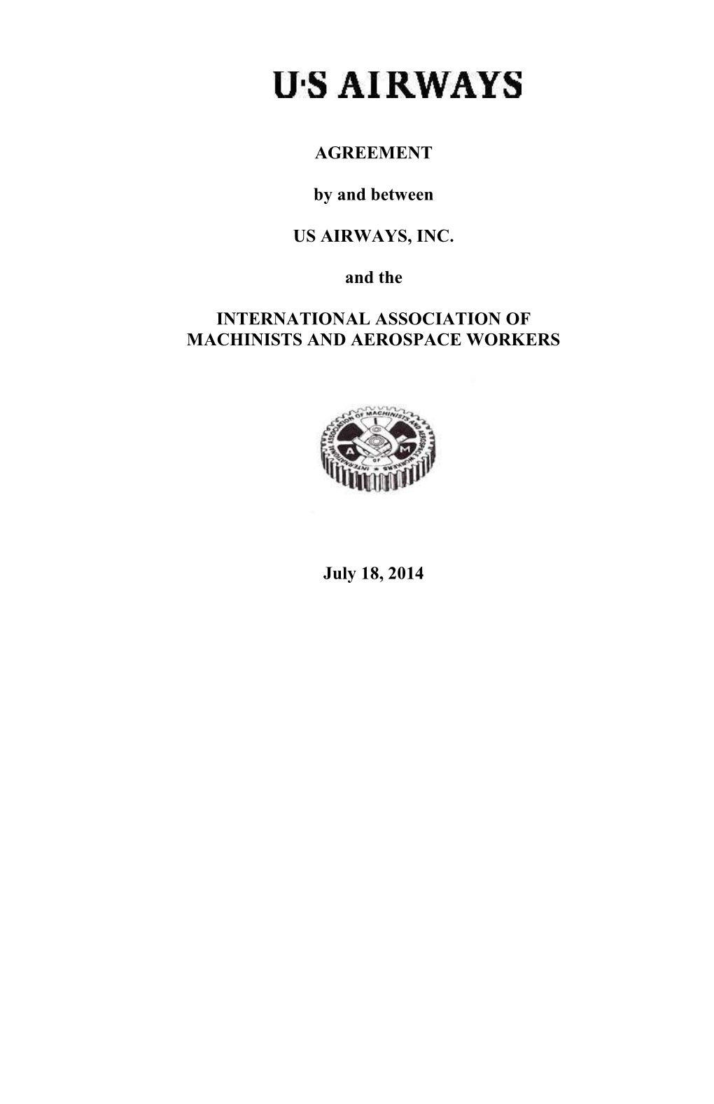 IAM Mechanic Agreement – July 18, 2014