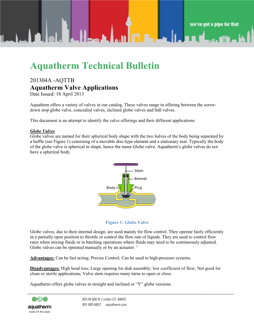 Aquatherm Technical Bulletin