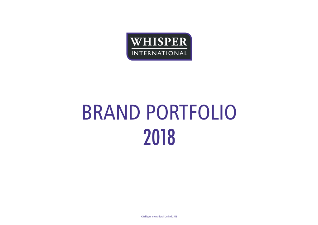 Brand Portfolio 2018