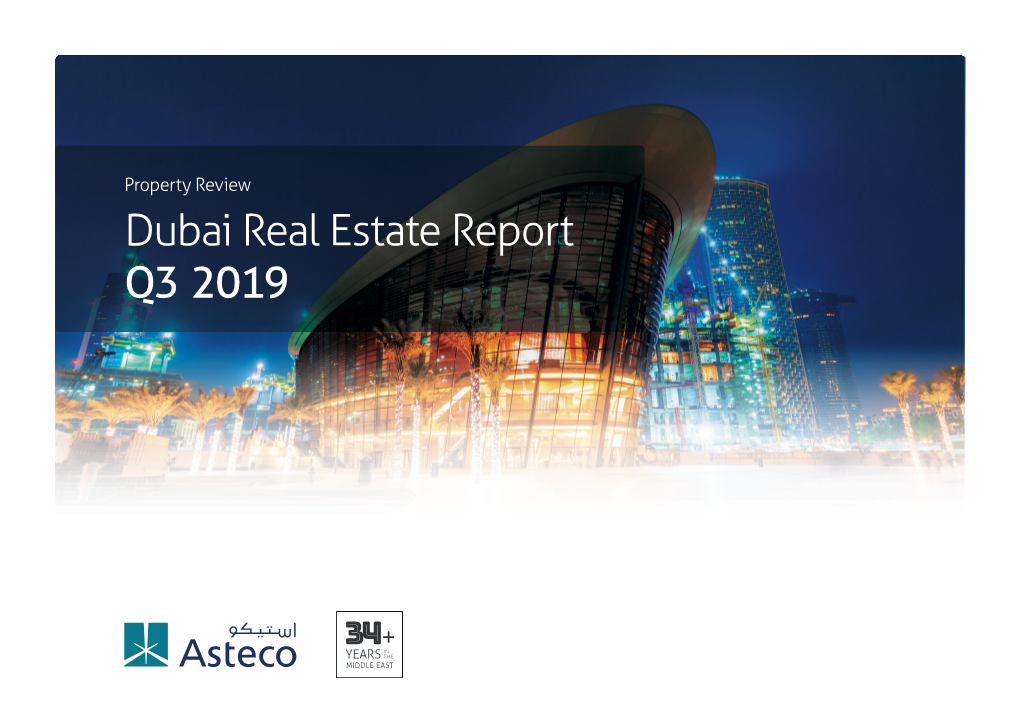 Dubai Real Estate Report Q3 2019