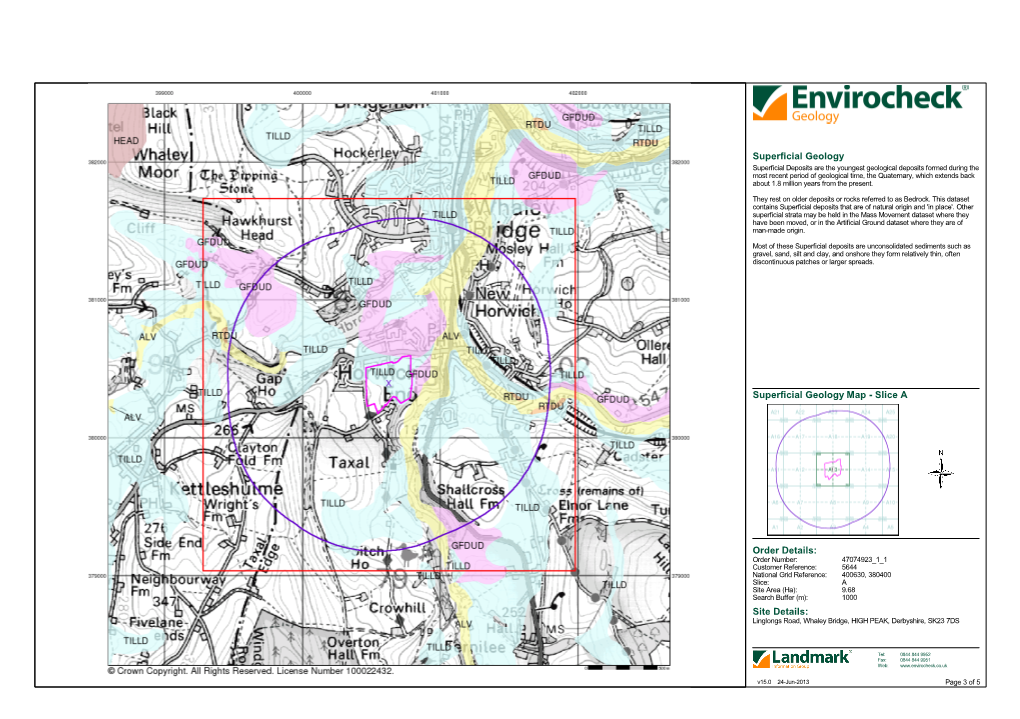 Site Details: Superficial Geology Superficial Geology