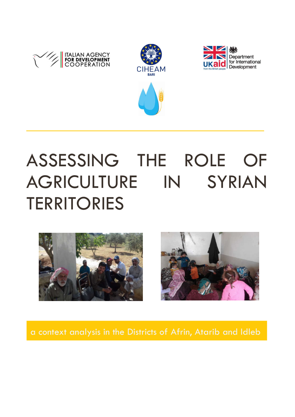 Assessing the Role of Agriculture in Syrian Territories