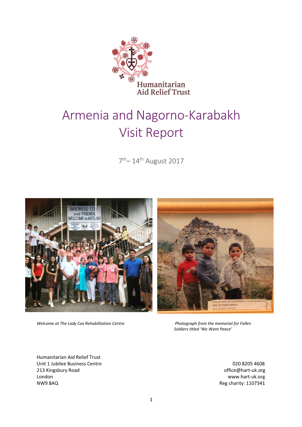 Armenia and Nagorno-Karabakh Visit Report