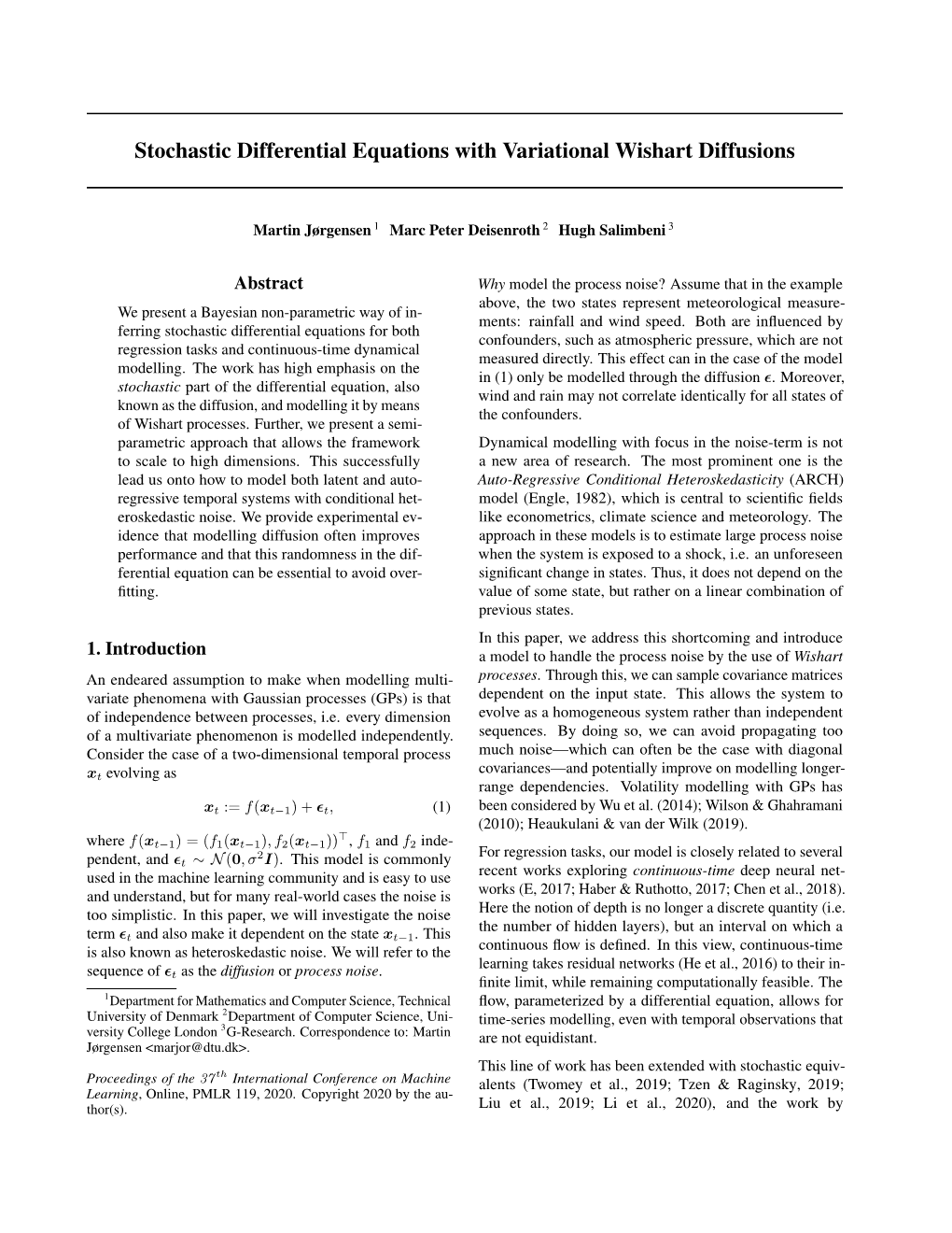 Stochastic Differential Equations with Variational Wishart Diffusions