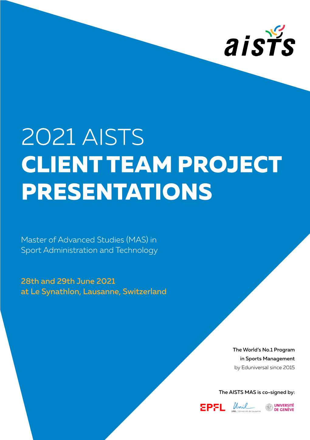 2021 Aists Client Team Project Presentations