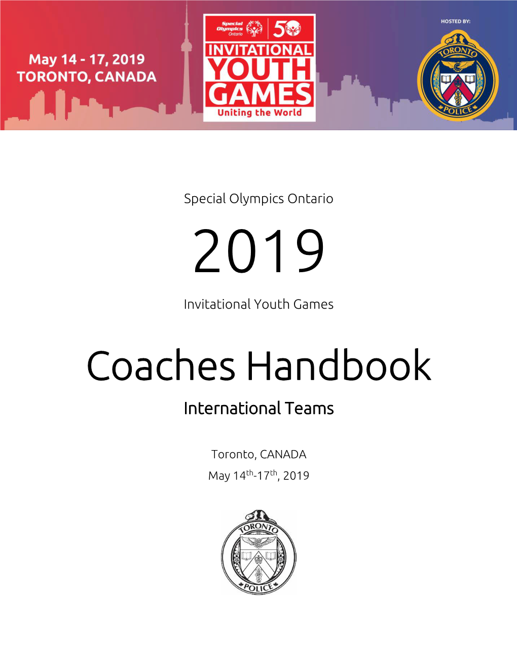 Coaches Handbook International Teams