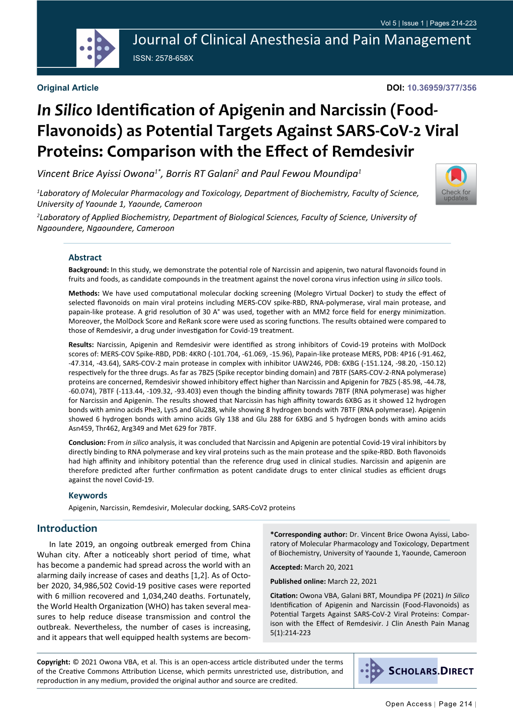 As Potential Targets Against SARS-Cov-2 Viral Proteins