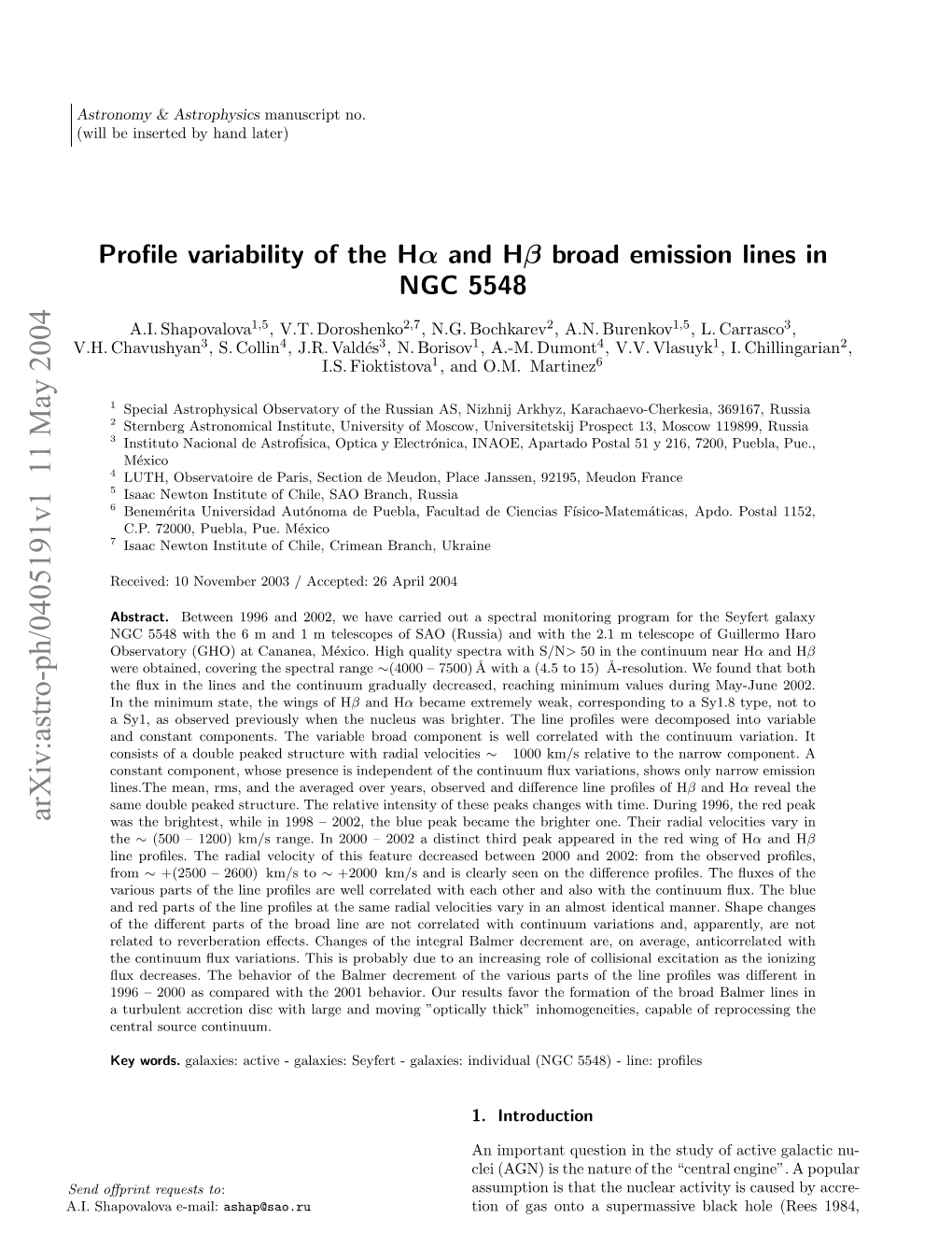 Profile Variability of the Hα and Hβ Broad Emission Lines in NGC 5548