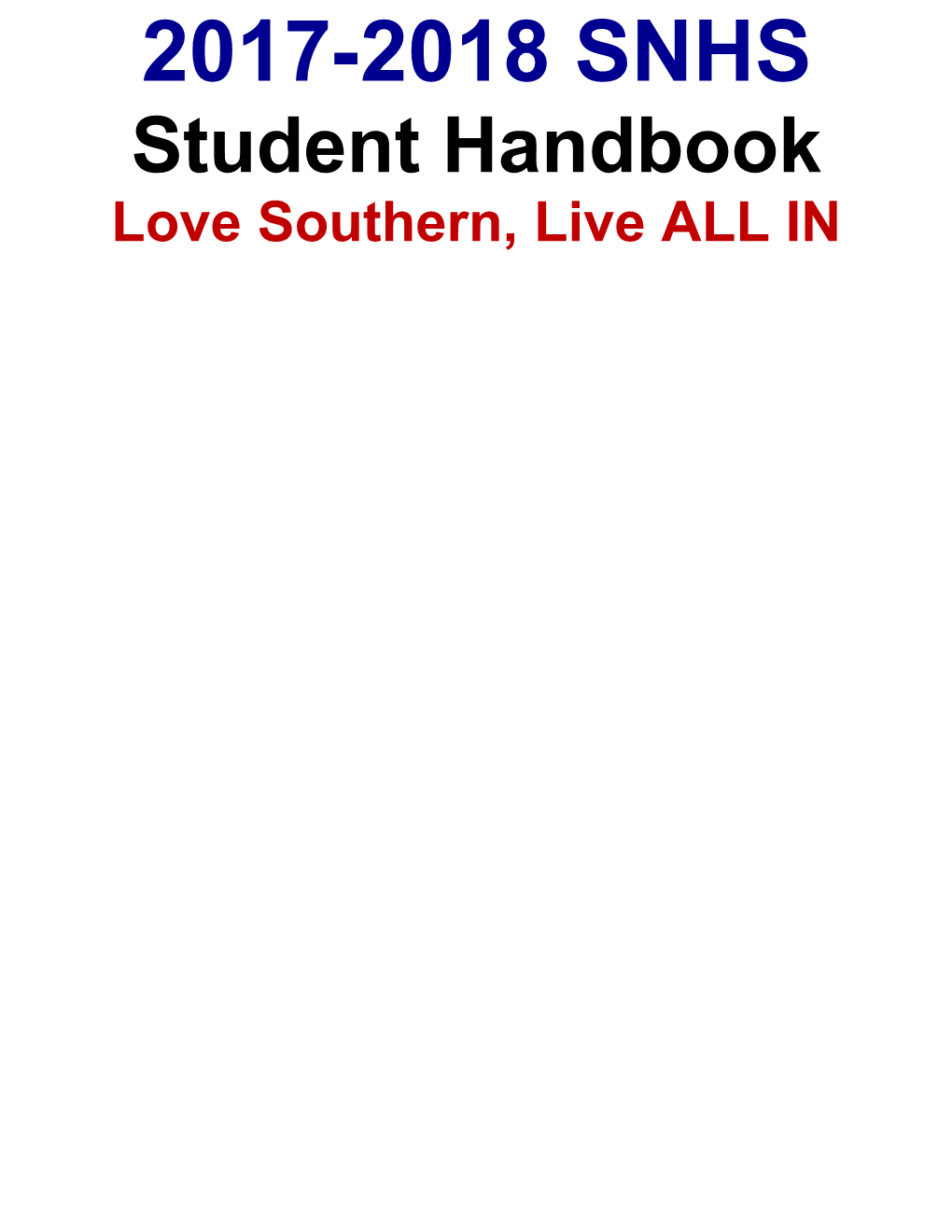 Love Southern, Live ALL IN