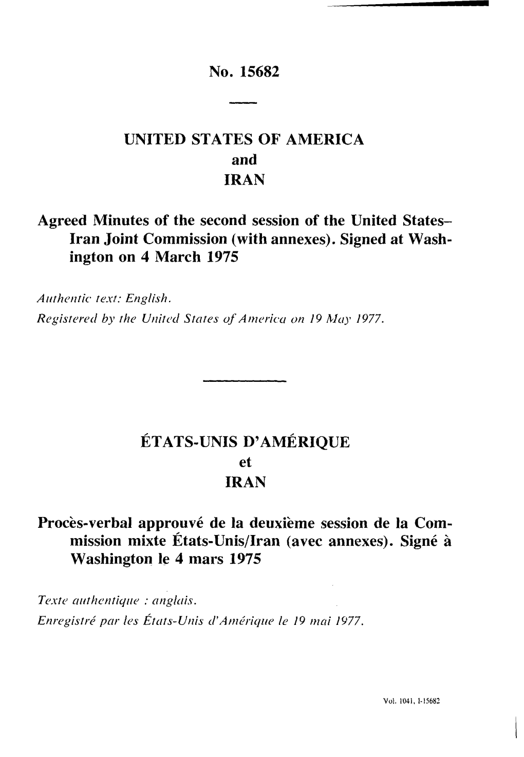 Iran Joint Commission (With Annexes)