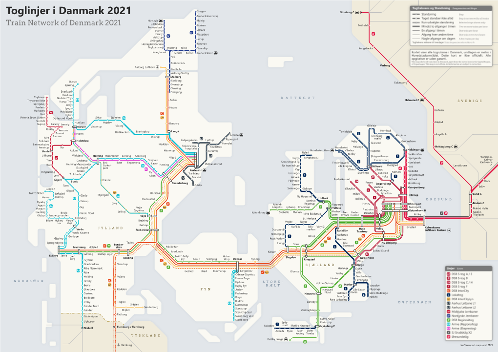 Toglinjer I Danmark 2021