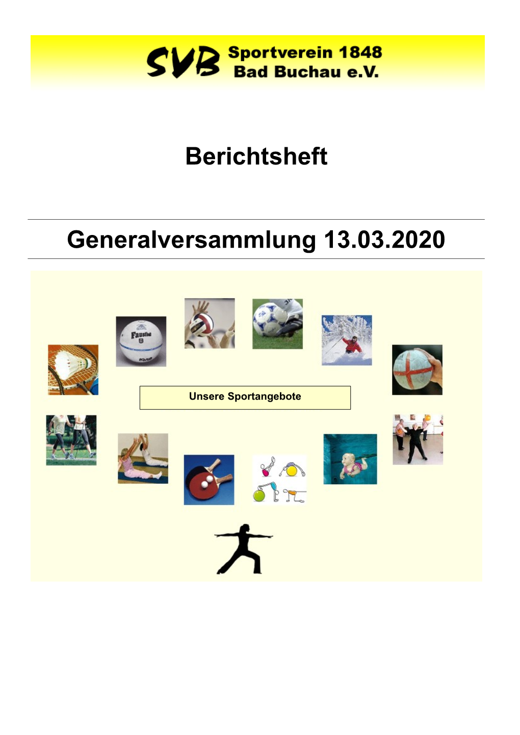 Berichtsheft Generalversammlung 13.03.2020