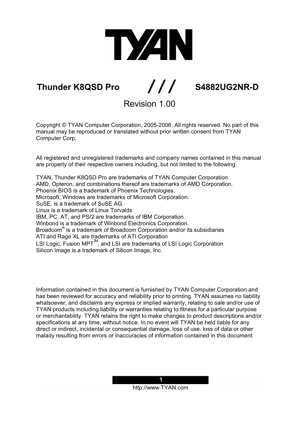 Thunder K8QSD Pro /// S4882UG2NR-D Revision 1.00