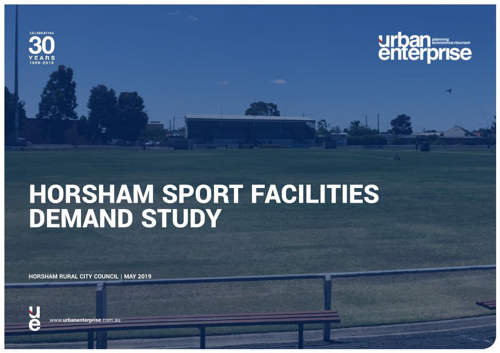 Horsham Sport Facilities Demand Study