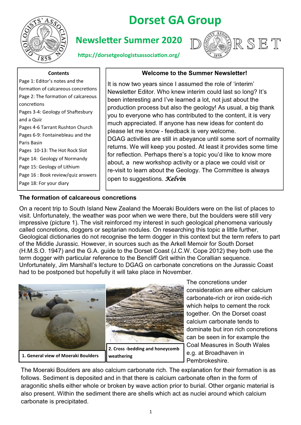 Dorset GA Group Newsletter Summer 2020